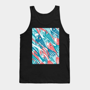 The cute Japanese koinobori pattern with koi carp Tank Top